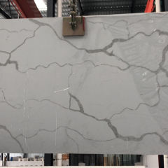 Calcutta white quartz big slabs